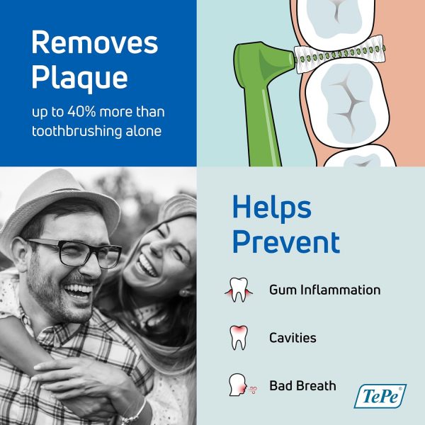 TePe Interdental Brush Angle, Angled Dental Brush for Teeth Cleaning