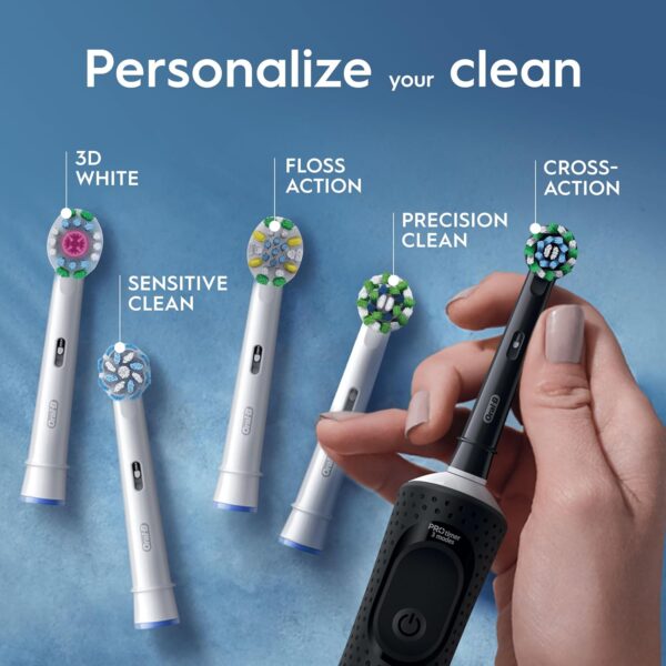 Oral-B Vitality Pro Twin Pack - Black & Blue Electric Toothbrushes - UK Plug