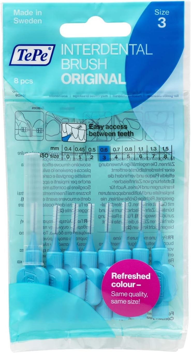 TePe Blue Fine 0.60mm 8 pack