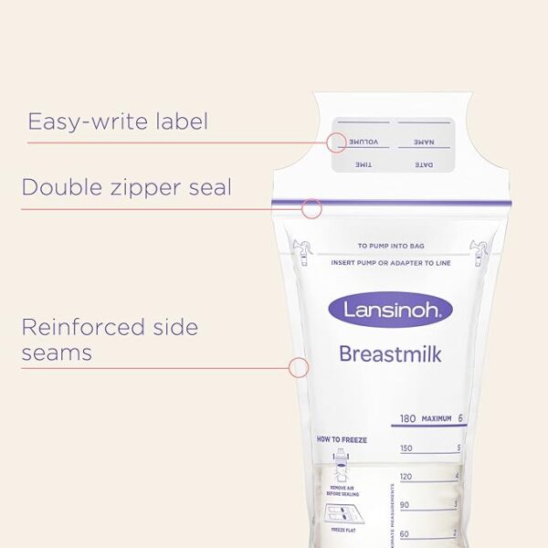 LANSINOH BREAST MILK STORE BAG 25pk