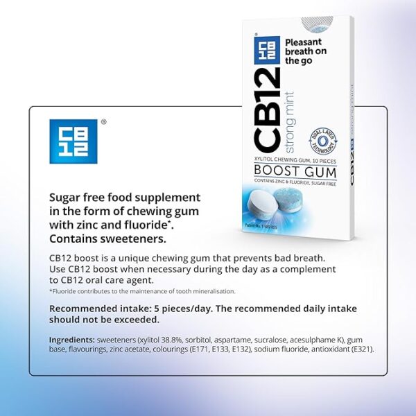 Cb12 Boost Chewing Gum Strong Mint 10S